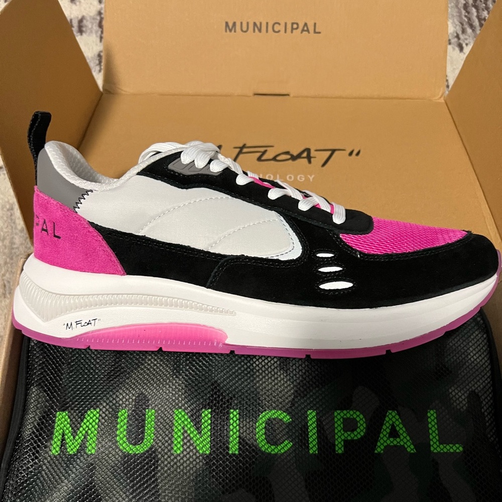 Origin Municipal Athletic Shoes - cement/black/magenta Size 11/11.5 US